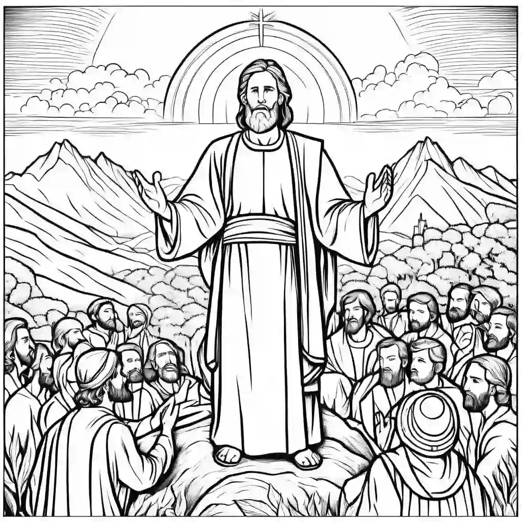 The Sermon on the Mount coloring pages